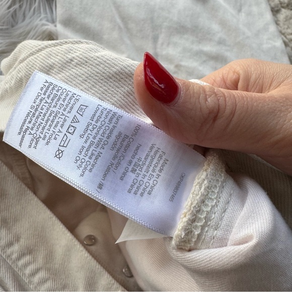 NWT Madewell Low-Slung Baggy Jeans in Vintage Ivory - Picture 10 of 14